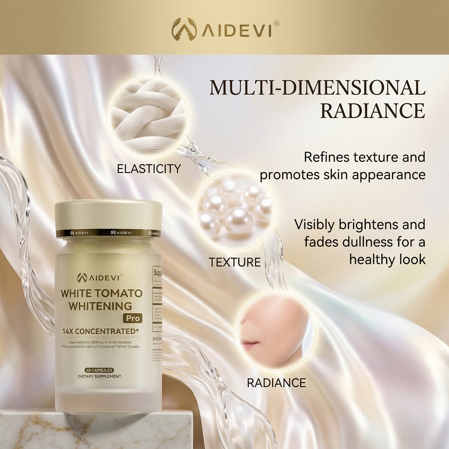 AIDEVI White Tomato Whitening Pro | 14X Concentrated Skin Brightening
